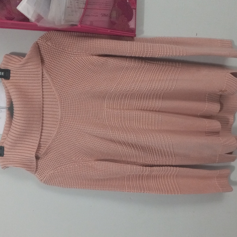 Calvin Klein turtle neck knitted pink sweater size Small